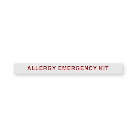 Permanent Adhesive Dome Label Allergy Emergency Kit